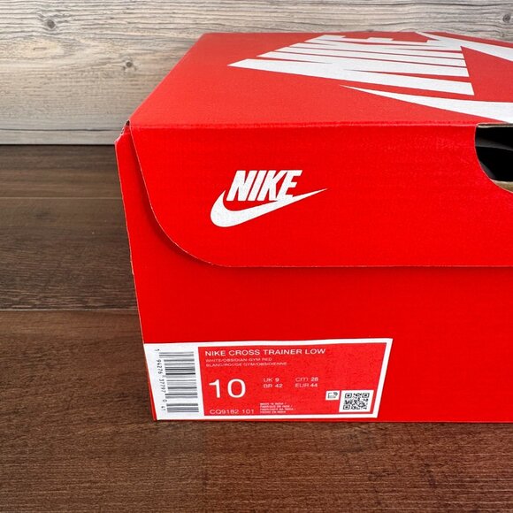 Nike Cross Trainer Low Gym Red Obsidian Mens Size 10 White Gym Red CQ9182 101 - Picture 10 of 10